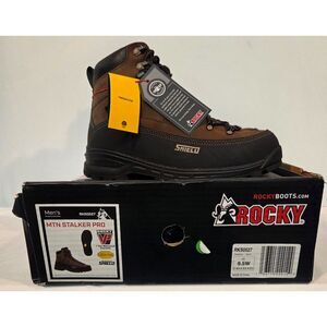 Rocky MTN Stalker Pro Waterproof Hunting Boots Vibram Shield Size 9.5 W RKS0527